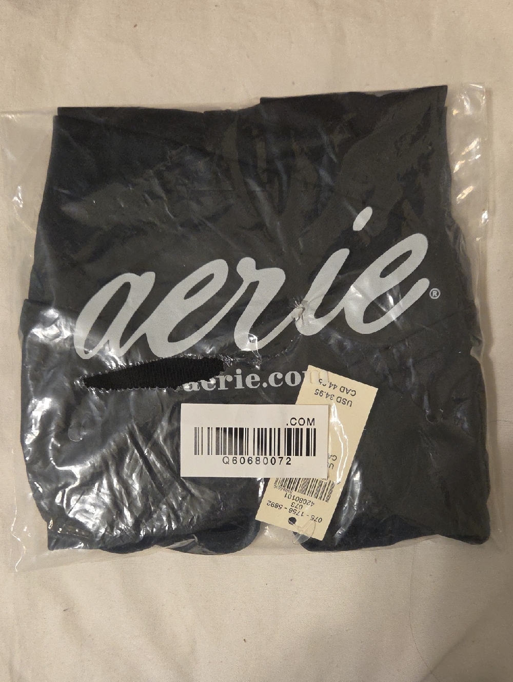 aerie New In Package Black Crossover Swim Bottom